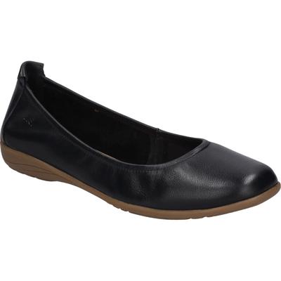 Ballerina JOSEF SEIBEL "Fenja 01, schwarz", Damen, Gr. 36, schwarz, Obermaterial: 100% Rindsleder Leather cow., Schuhe Ballerina