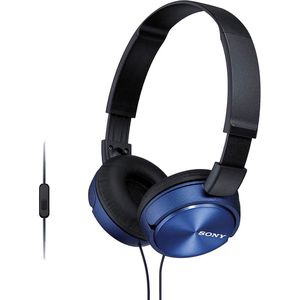 Sony Kopfhörer MDR-ZX310AP, blau, On-Ear, mit Mikrofon, kabelgebunden, 3,5mm Klinke