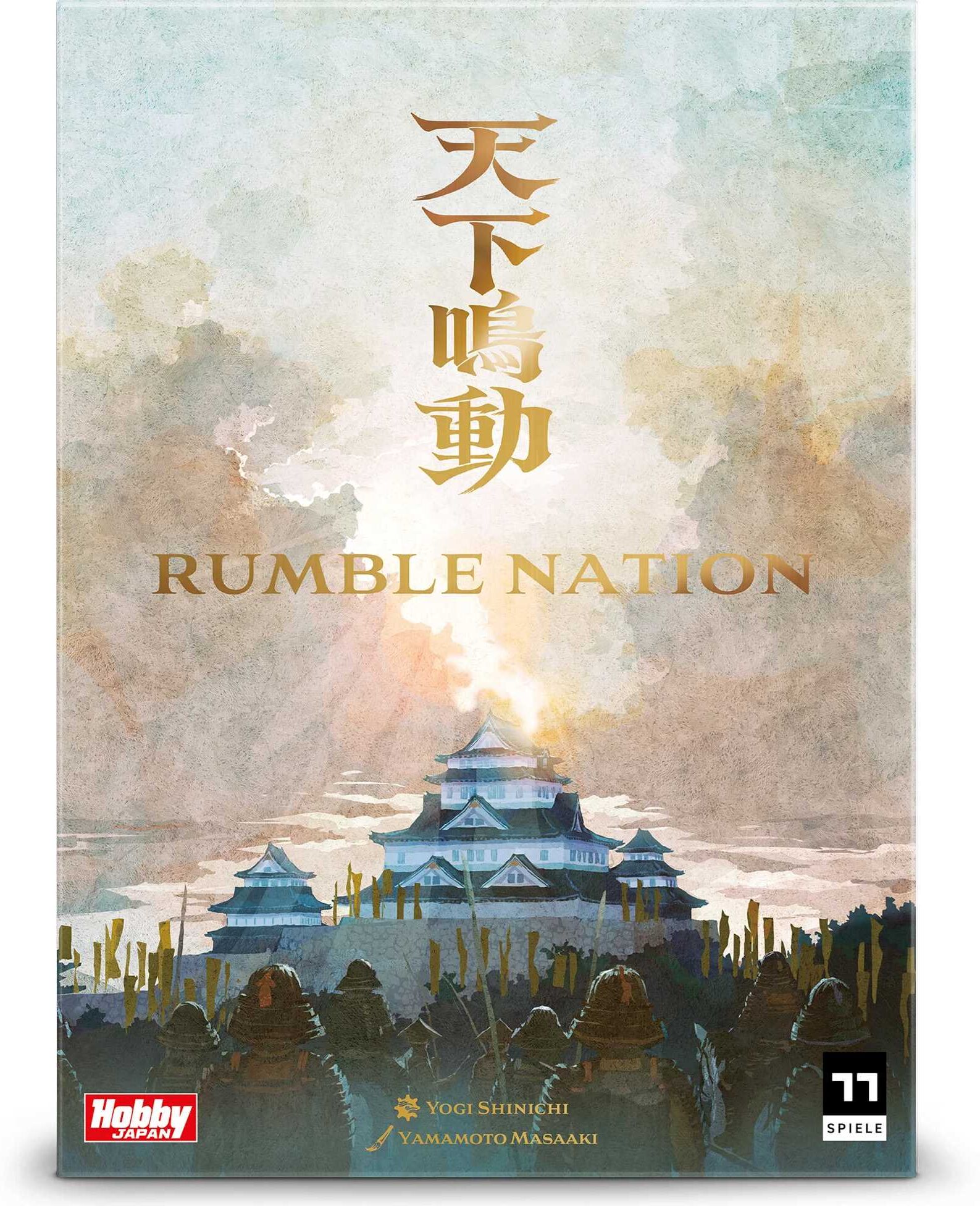 Rumble Nation Strategy Board Game by Hobby Japan, Set in Japan's Sengoku Period, for 1-4 Players