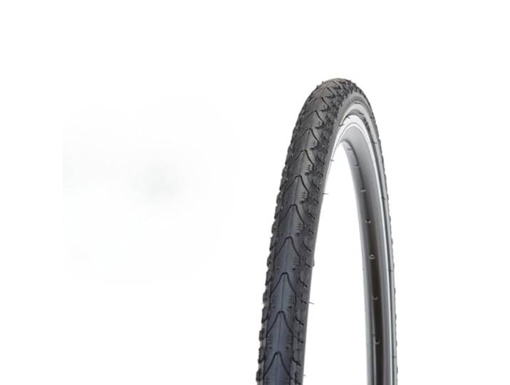 Prophete Fahrradreifen 26 x 1,95 (50-559) ATB-Reifen mit Reflexstreifen, schwarz – Sichere All-Terrain-Bereifung für bessere Sichtbarkeit
