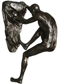 Inspired Finds Retro Rock Climbing Man Resin Wall Sculpture 3D Hanging Decor rock Climbing Man