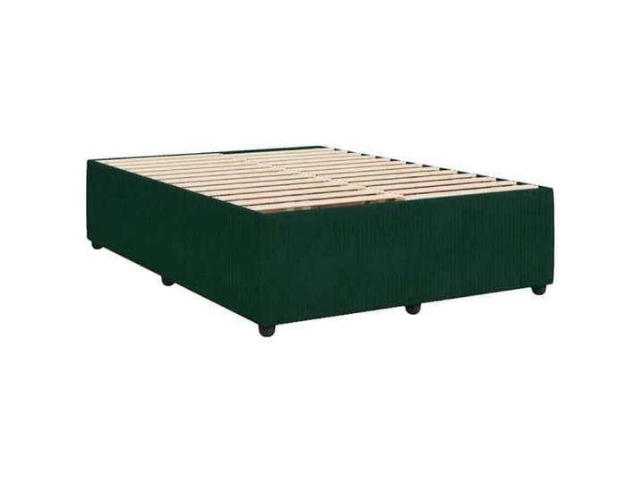 Stable&Durable - Vert - (140x190 cm)Structure de lit double - Cadre de lit - sans matelas - vert foncé 140x190 cm velours - Meuble d