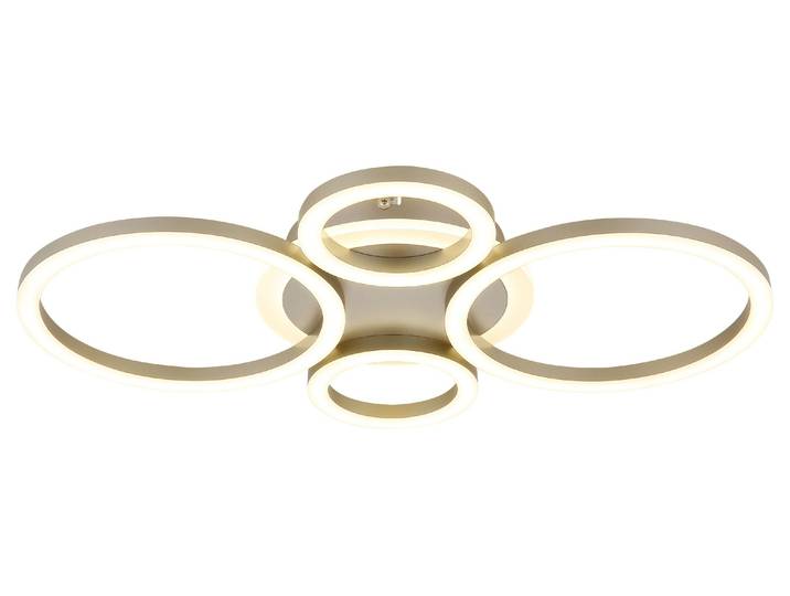 Globo LED Deckenleuchte Loretta 40W CCT warm-/neutral-/tageslichtweiss Kaffeefarben matt champagnerfarben matt Metall 53x35,5cm