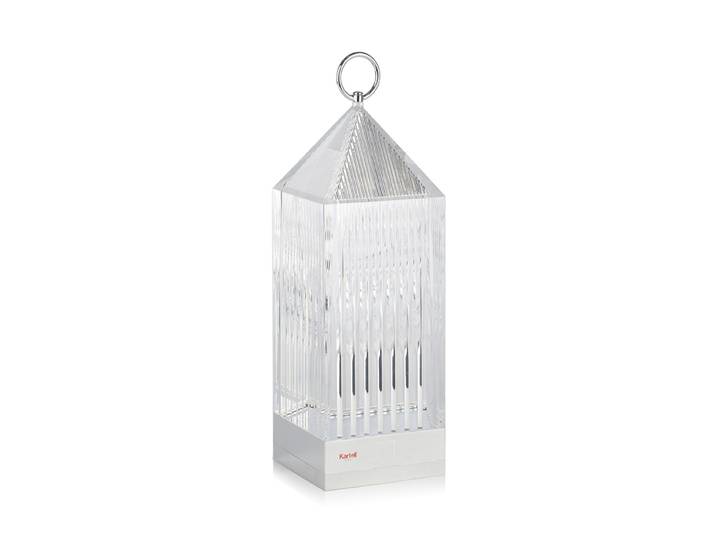 KARTELL lampe de table LANTERN NEW BATTERY LIFE (Cristal - PMMA recyclé)