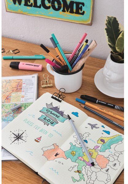Stabilo Pen 68 Tusser   20 Farver