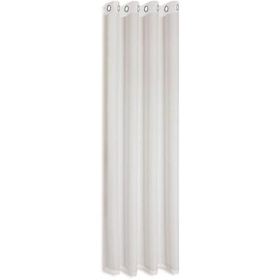 Vorhang GERSTER "Ilia, 1 Stück, Ösen, transparent" Gr. 1, beige (natur), B:140cm H:235cm, Wirkware, Polyester, Gardinen, HxB: 235x140, klasischer Uni Ösenschal