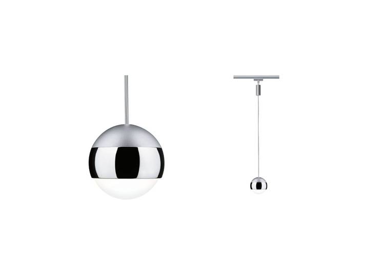 Paulmann URail Capsule II Pendel 4.000K chrom II, dimmbar, chrom / silber, für Küche, Metall, Modern