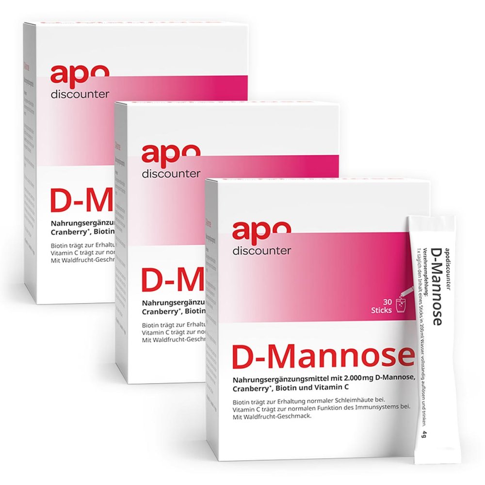 apo.com Group GmbH D-Mannose Sticks 2000 mg von apodiscounter 08106617