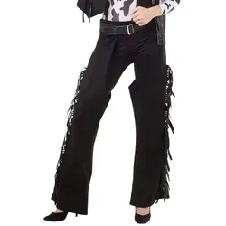 Chaps "Western", schwarz, für Damen