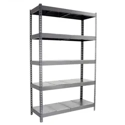 SimonRack Industrieregal, 2000x2100x450 mm, 500 kg am Biegepunkt, 5 Metallböden, Garagenregal, Verzinkt- Simonforte