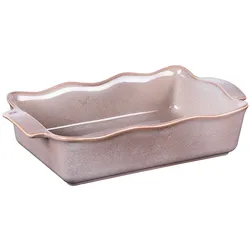 Rechteckige Auflaufform Ely 31x17x7 cm braun - Braun Rectangle Porcelain Table Passion 31x17.5 cm