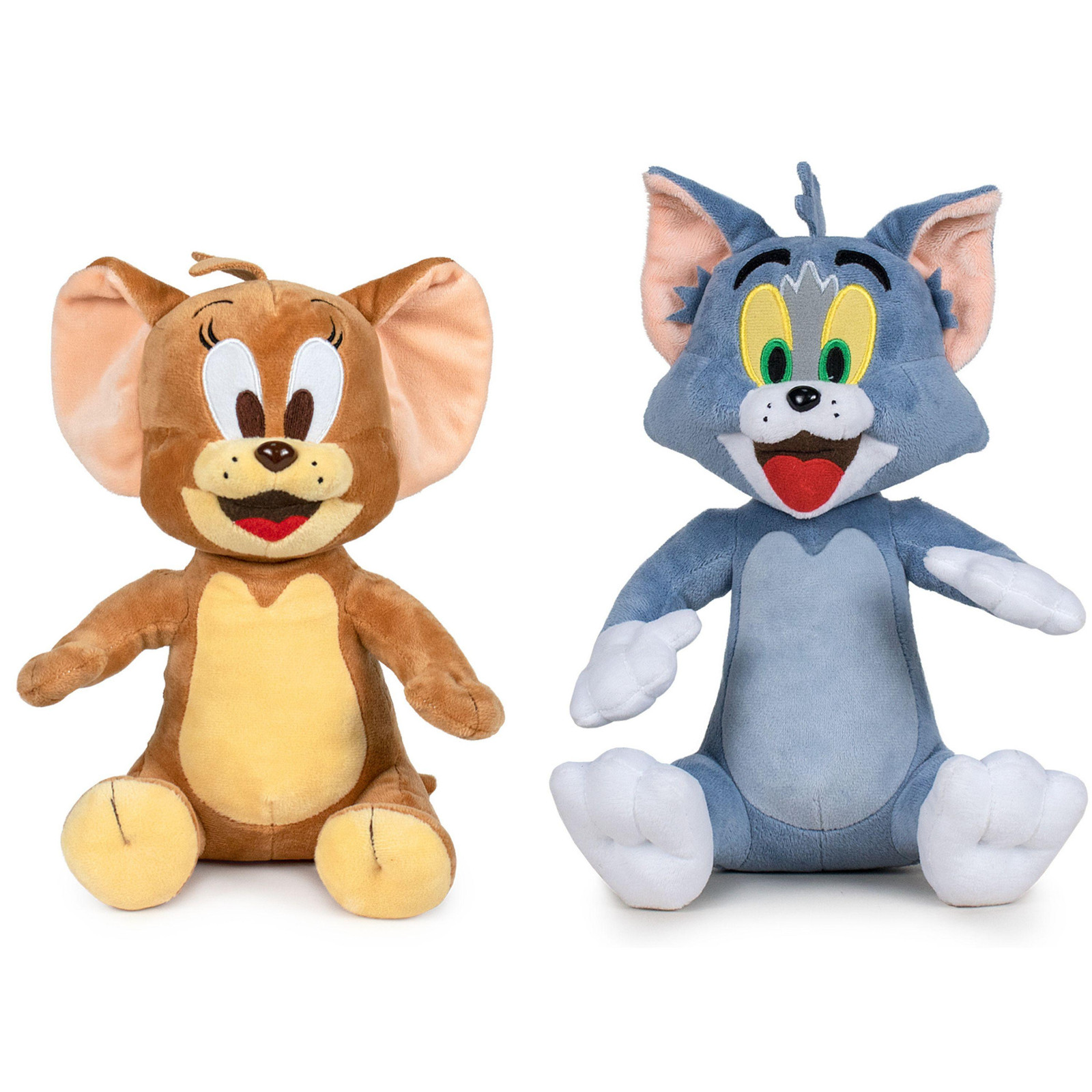 Play by Play Tom & Jerry knuffelset van 2 stuks met pluche figuren van 20 cm