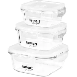 Lamart Rinkinys 3 Glasbehälter 3 STK. CAN (LT 6012) ***, Vorratsbehälter, Transparent
