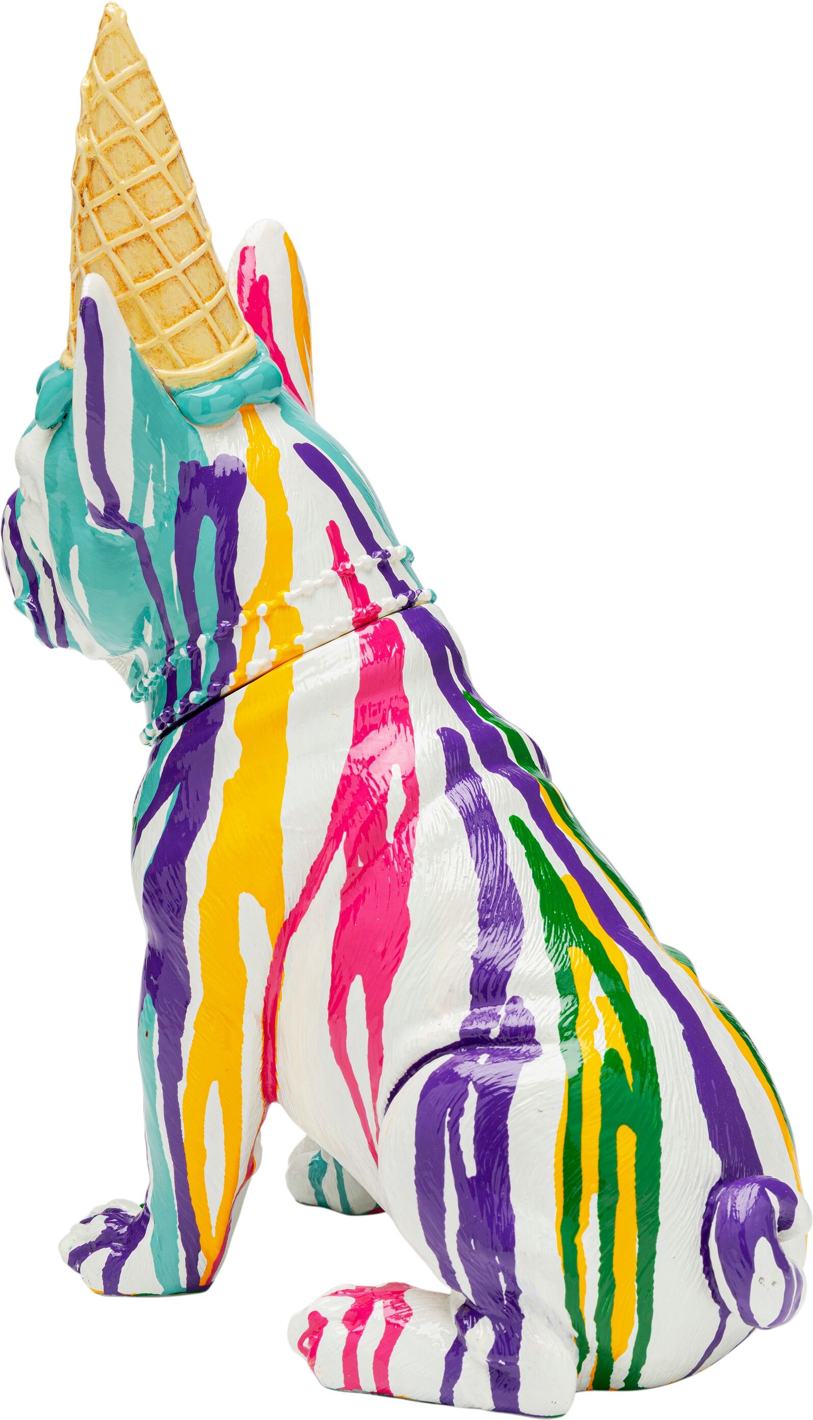 Dekofigur KARE DESIGN "Gelato Dog 35cm", mehrfarbig, B:25,5cm H:35cm T:14cm, Polyresin, Dekofiguren, Dekofigur