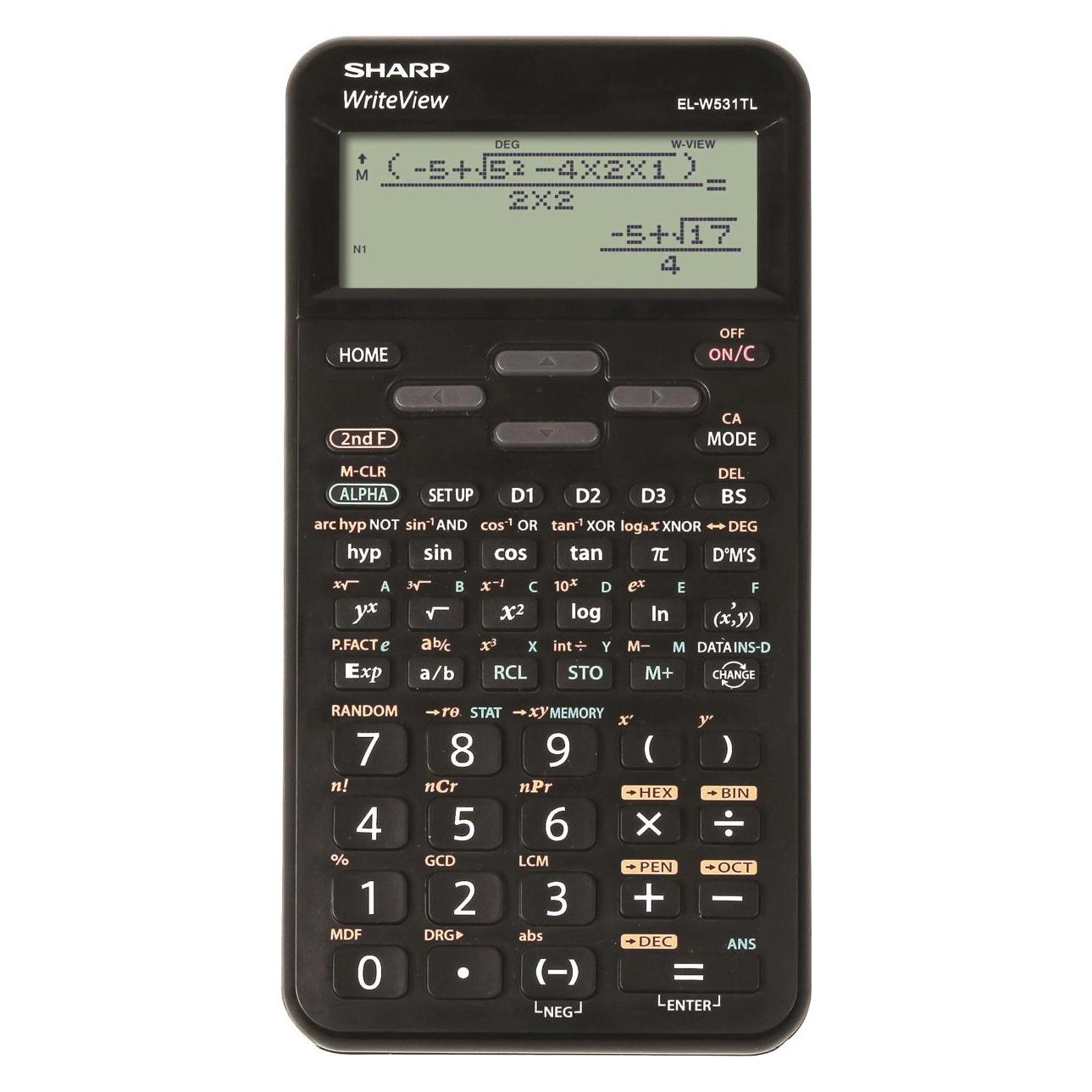 Sharp ELW531T Taschenrechner Desktop -Rechner (Akkubetrieb) (SH-ELW531TLBBK)