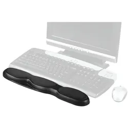 Kensington Handgelenkauflage mit Gelfüllung schwarz, 13.4x4x57.4 cm