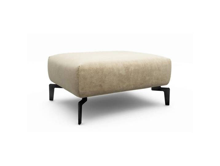 Sensoo Hocker Cosy, Sand, Metall, 90x70x46 cm, Stoffauswahl, Wohnzimmer, Hocker, Sitzhocker
