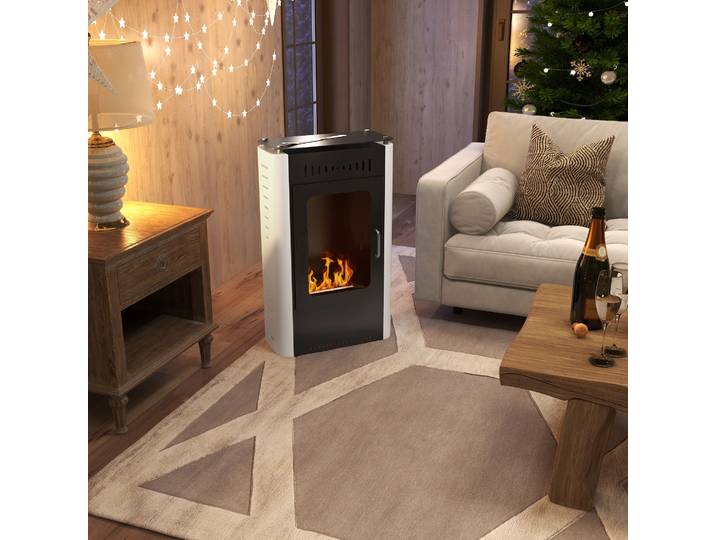 HOMCOM Cheminée Éthanol 1,2L 3h 20-25m² Noir