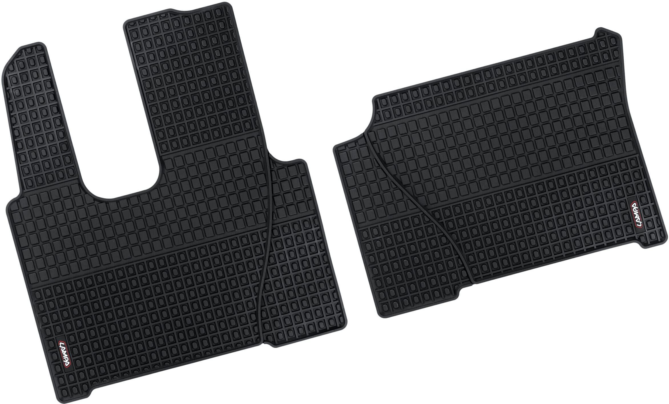 Coppia tappeti su misura in Eco Gomma per camion compatibile per Mercedes Actros MP4 (09/11>09/19) Mercedes Antos (09/12>) Mercedes Actros MP5 (