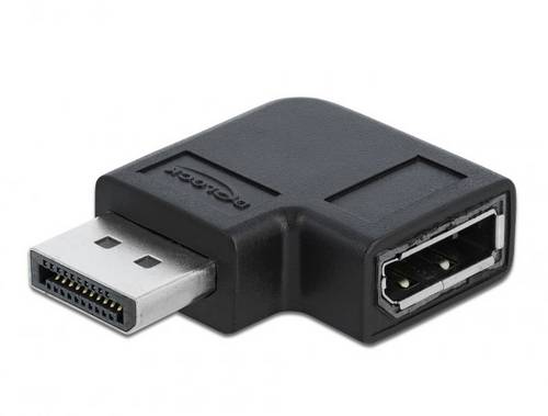 Delock DisplayPort Adapter DisplayPort Buchse, DisplayPort Stecker Schwarz 66296 8K UHD, vergoldete Steckkontakte