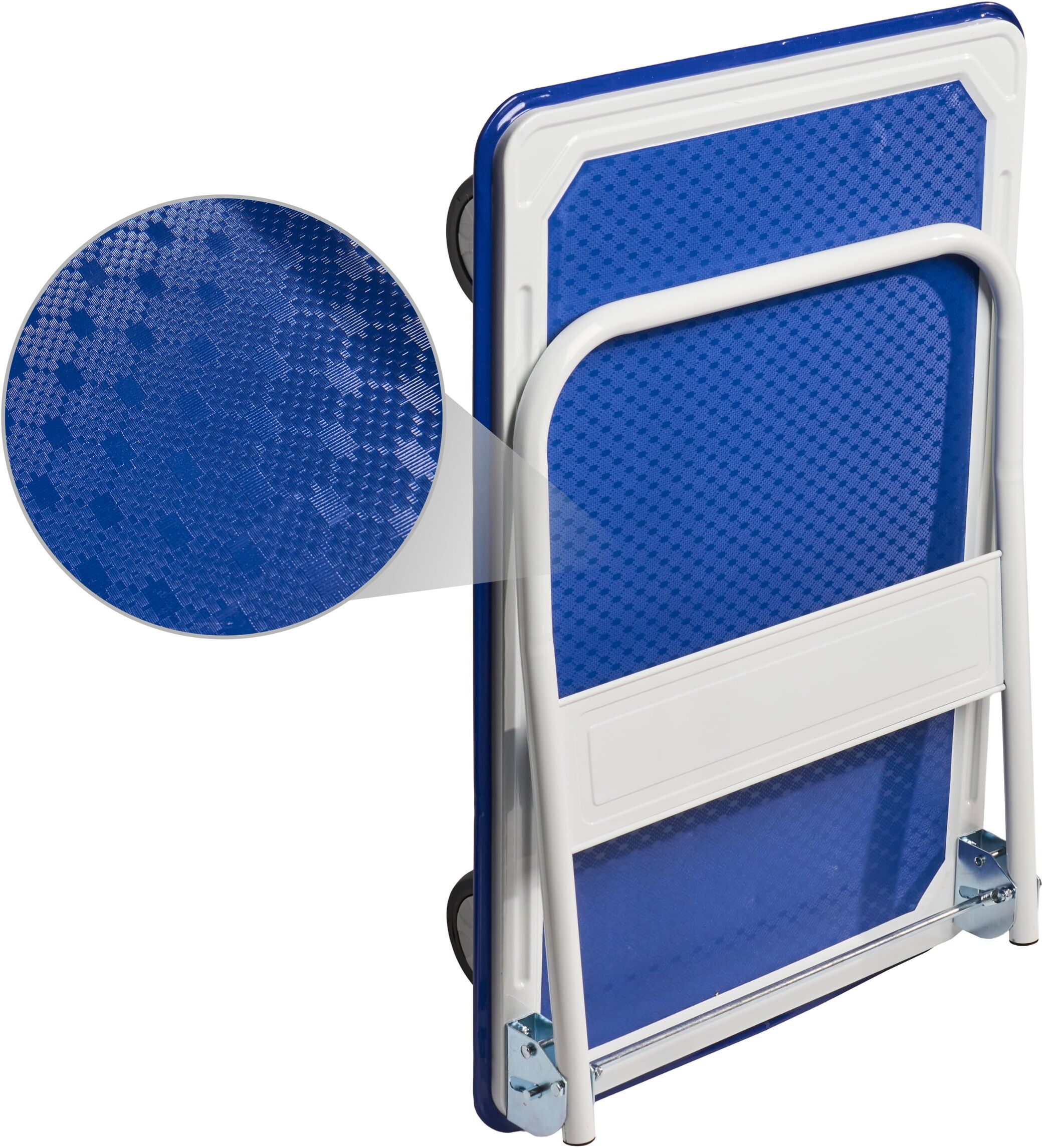 SPRINTIS Chariot de transport pliable 300 kg, métal, bleu, blanc