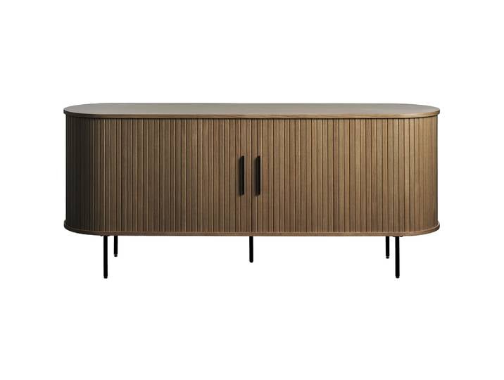 Kommode Gativel 180x76 cm Lamellen in gebranntem Eichenholz