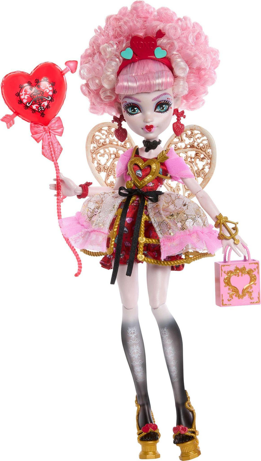 Mattel Monster High Scary Sweet verjaardagsset met 1600 Cupid Asteria pop en feestaccessoires