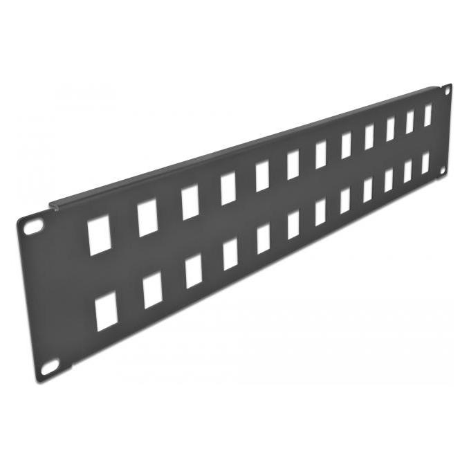 Delock 19? Keystone Patchpanel 24 Port 2 HE schwarz (66837)