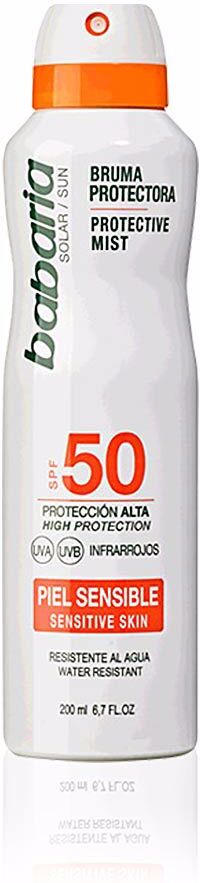 Babaria Solar Peau Sensible brume protectrice SPF50 200 ml