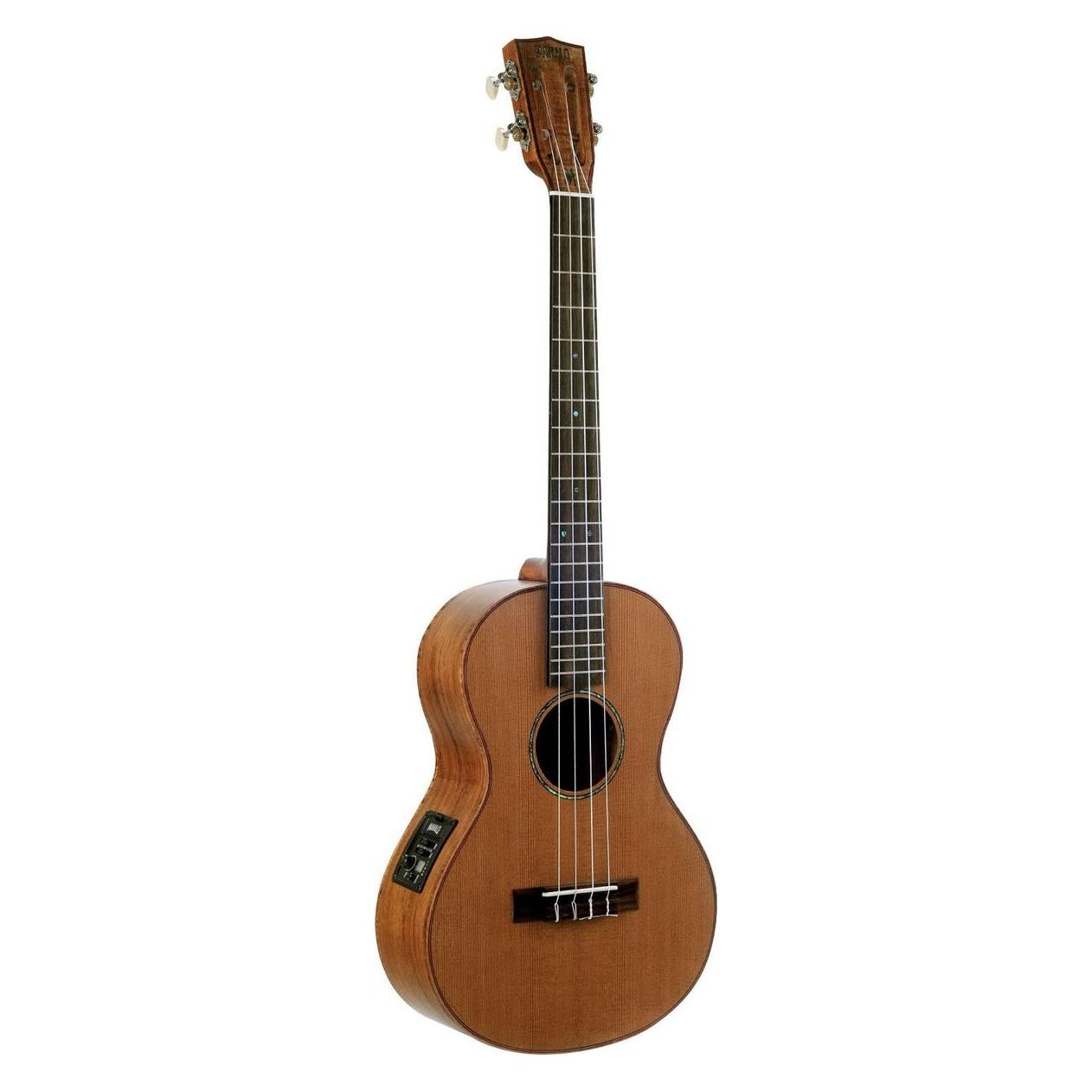 Mahalo Elektroakustische Ukulele Bariton mit Hülle (Bariton) (GMH MM4E)