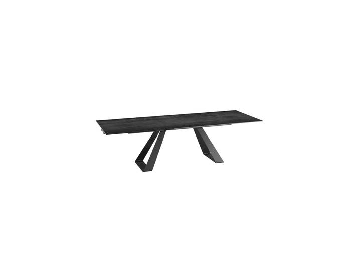 Ausziehbarer Designer Esstisch „Ascension“ aus Keramik, in verschiedenen Grössen Titan 190-270 x 100 cm Akante Design