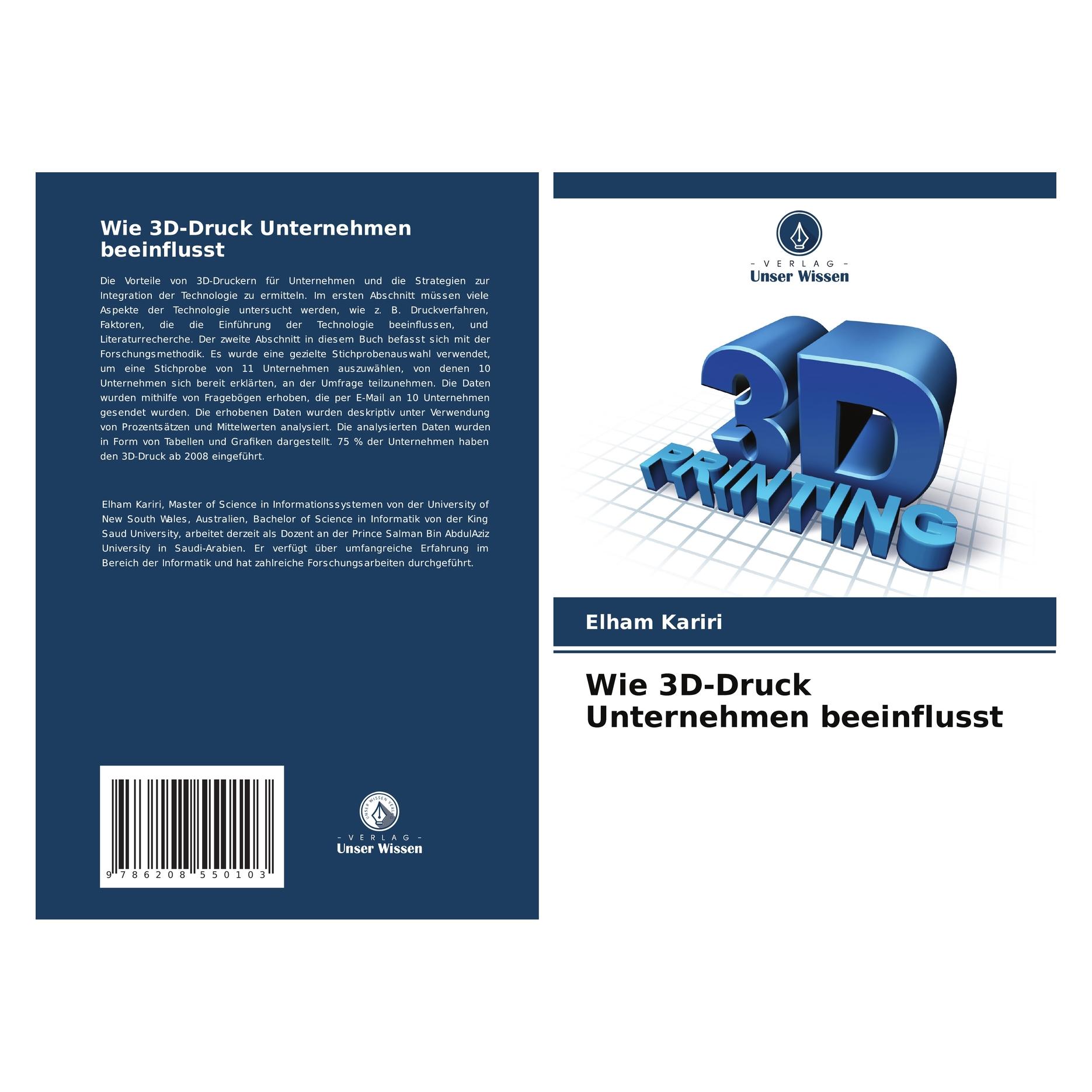 Bod Wie 3D-Druck Unternehmen beeinflusst (Deutsch, Softcover, Elham Kariri) (57188629)