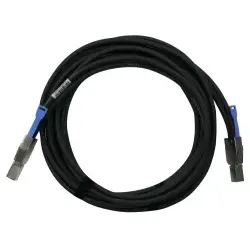 QNAP CAB-SAS30M-8644 Serial Attached SCSI (SAS)-Kabel 3 m Schwarz, Metallisch