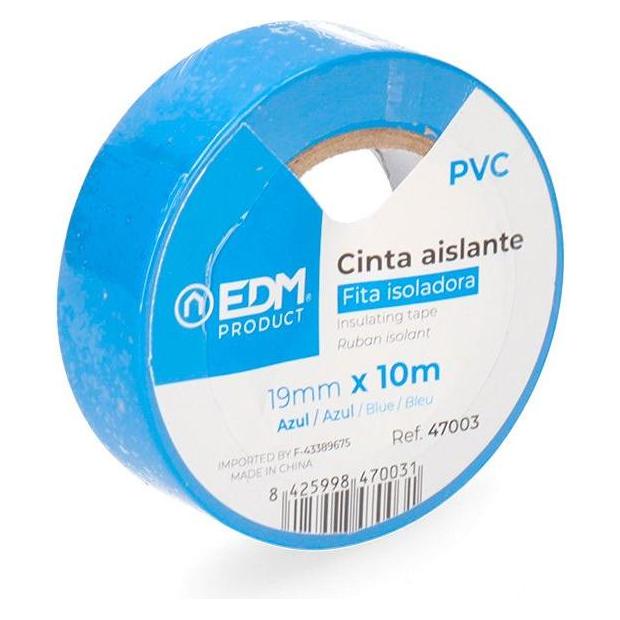 EDM Blaues Supra-Qualitätsisolierband 19 mm x 10 m (19 mm) (49431960)