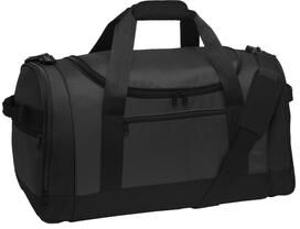 Port Authority BG800 Voyager Sports Duffel in Dark Gray/Black size OSFA   Polyester