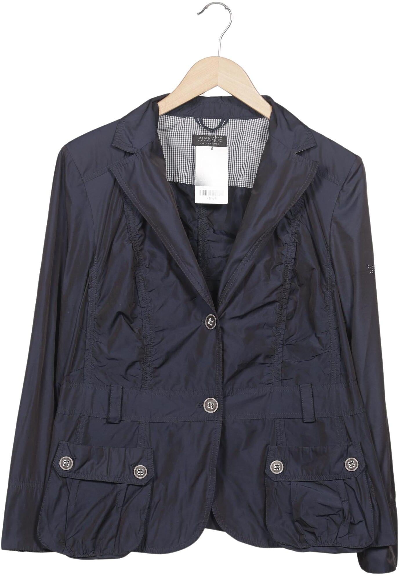 Apanage Damen Jacke, Marineblau, Gr. EU 44, Viskose / Synthetik - Second Hand