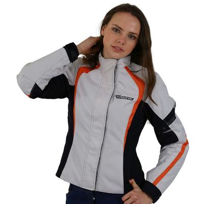 Motorradjacke NERVE "Artemis" Gr. 40, beige (beige, schwarz), Jacken, Damen, 40, Obermaterial: 100% Polyester. Innenseite: 100% Polyester, Women