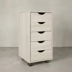 KADIMA DESIGN Rollcontainer, 5 Schubladen, MDF-Holz, Büro/Wohnzimmer - Stilvoller Stauraum