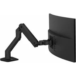 Ergotron HX Monitor Arm mit patentierter CF-Technologie (Tisch, 49", 19 kg), Monitor Halterung, Schwarz