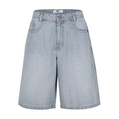Shorts DEF "DEF DEF SKATER Shorts", Herren, Gr. 30, Normalgrößen, blau (lightblauwashed), 100% Baumwolle, unifarben, normal, Hosen Shorts