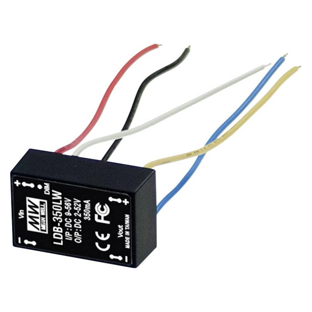 MeanWell MEAN WELL LDB-LDB-350LW, 14 W, 9 - 36 V, 0,35 A, 40 V, 20,3 mm, 31,8 mm (LDB-350LW)