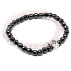 Magnetic Gemstone Bracelet - Rose Quartz