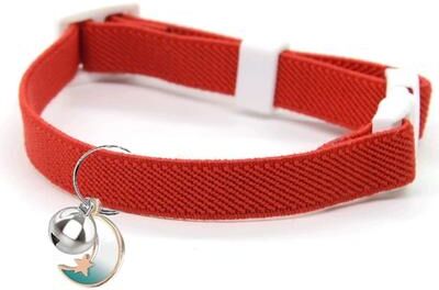 Uplift Picks Lightweight Stretch Safety Cat Collar For Kittens Small Cats Puppies And Everyday Pet Comfort Wear red 16 25 Cm