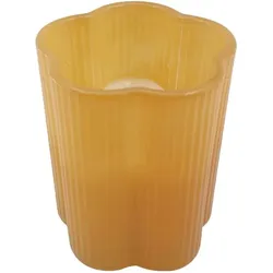 Kerze Bloomy 8,5 cm Glas Orange