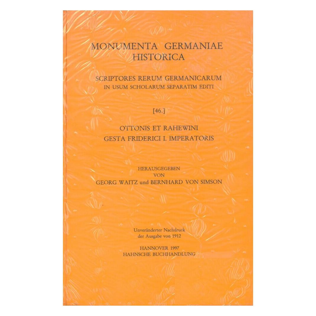 Harrassowitz Ottonis et Rahewini Gesta Friderici I. imperatoris (Latein, Softcover, Bernhard von Simson, Georg Waitz) (56168831)