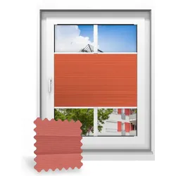 Wabenplissee nach Maß, Rot 706140, 30 x 55 cm, Wabenplissees individuell maßangefertigt