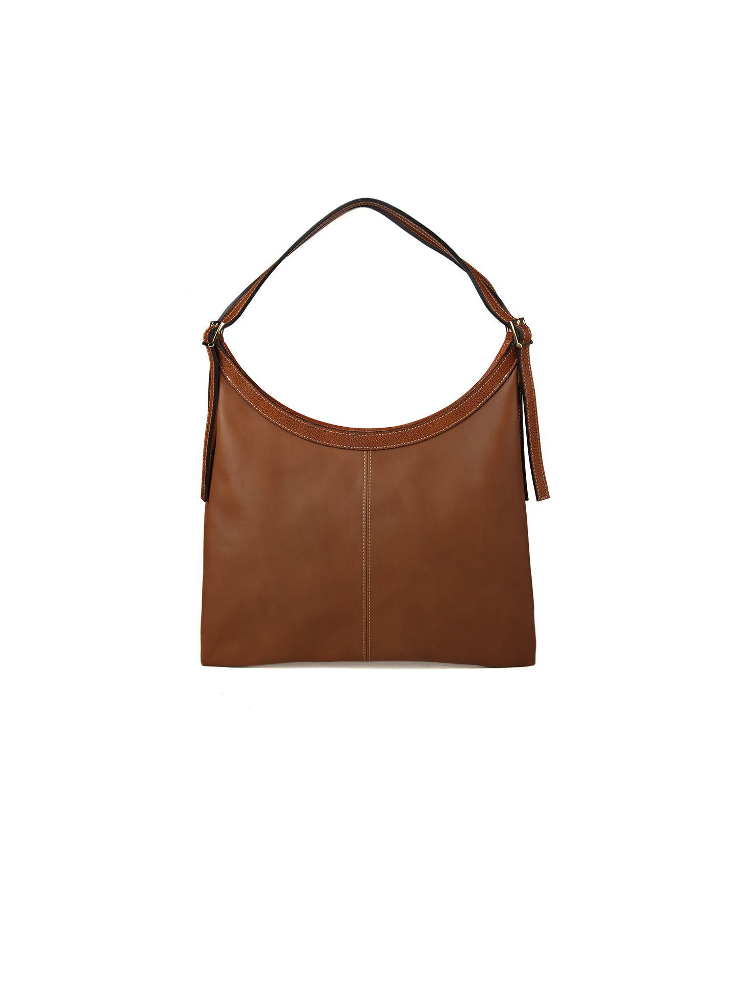 Giulia Monti Tote Bag Walnussbraun Goldbraun