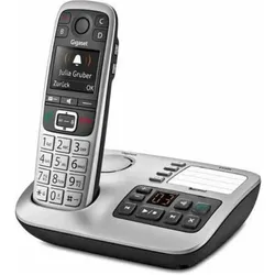 Gigaset Téléphone répondeur DECT E560A, Telefon, Silber