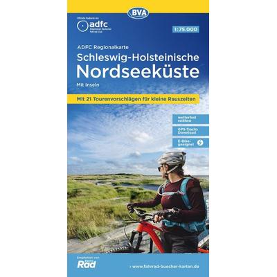 BVA ADFC Regionalkarte Schleswig-Holsteinische Nordseeküste mit Inseln 1:75.000, Sonstige von , KOMPASS Freytag & Berndt, 978-3-96990-205-9