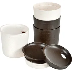 Light My Fire MyCup'n Lid short  4er Pack cream/cocoa